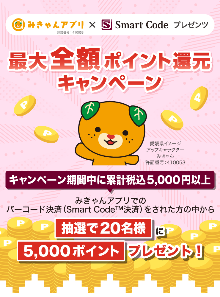 最大全額ポイント還元キャンペーンのバナー（SP版）