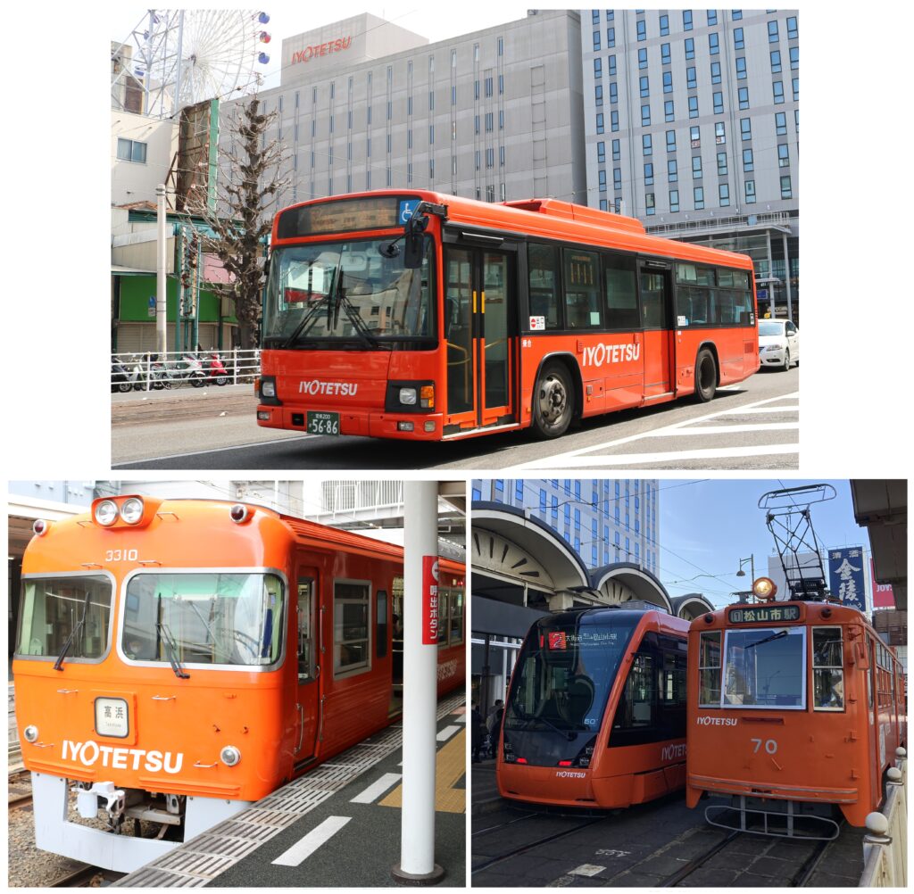 伊予鉄郊外・市内電車・バス